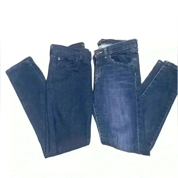 🔥🔥. SALE. 🔥🔥Banana Republic Factory Two Pairs of Denim Jeans Size 26/2 - Picture 1 of 15